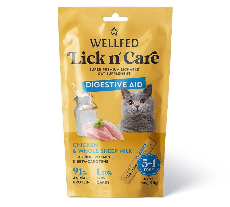 Lick n’care - Pule dhe qumesht dele 90 gr * 6pcs