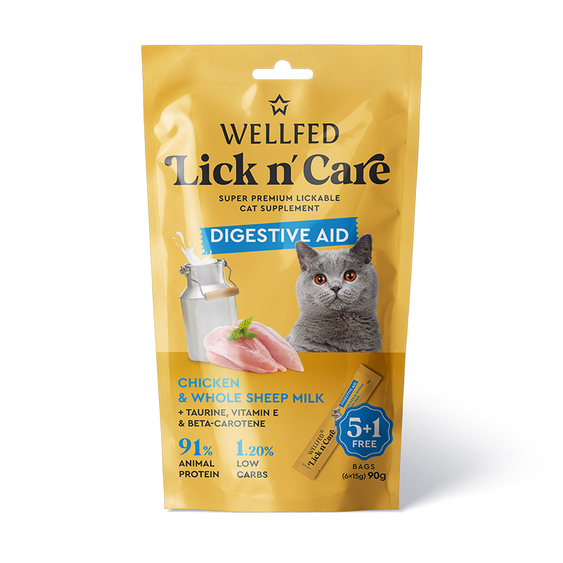 Lick n’care - Pule dhe qumesht dele 90 gr * 6pcs